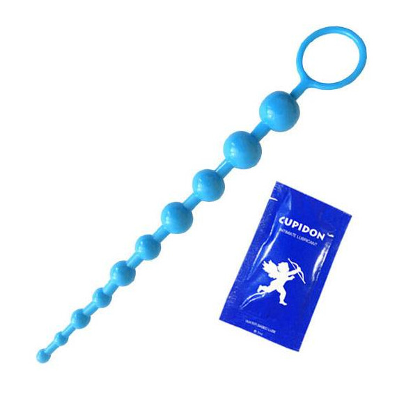 АКЦИЯ!!! Анална броеница Blue Fantasy + подарък лубрикант  Анални броеници