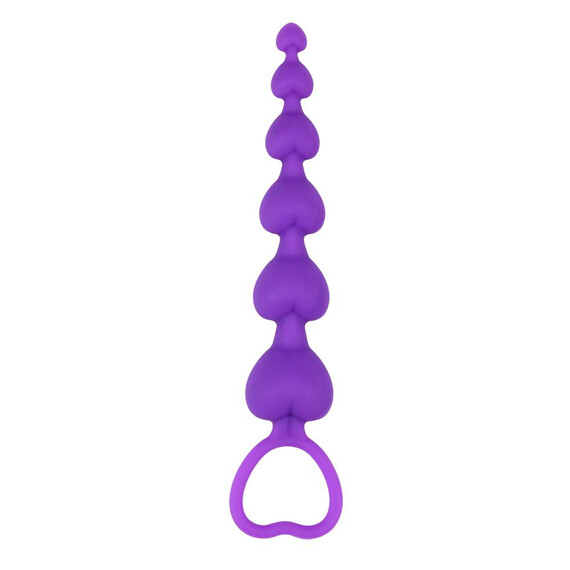 Анална броеница Heart Booty Beads Purple  Анални броеници