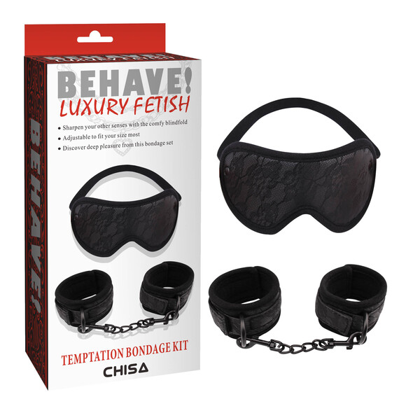 Temptation Bondage Kit Комплект белезници и маска за очи  Комплекти