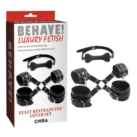 BDSM комплект за ръце, крака и уста Fully Restrain You Lover Set  Белезници