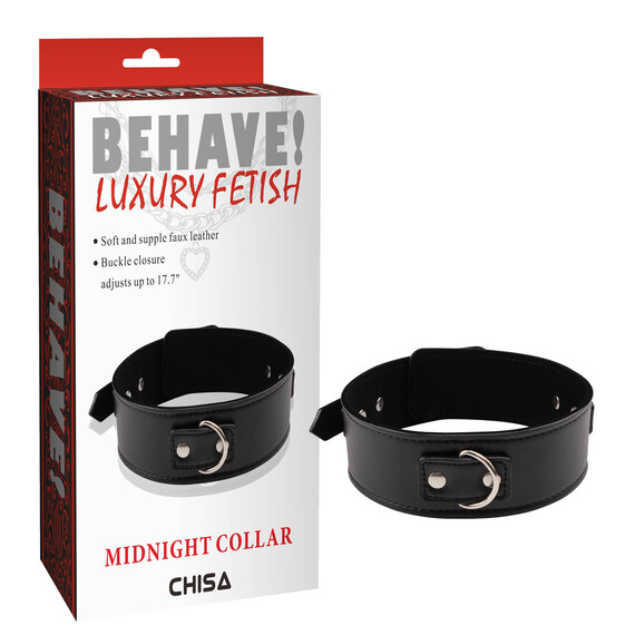Нашийник с метален ринг Midnight Collar  Нашийници