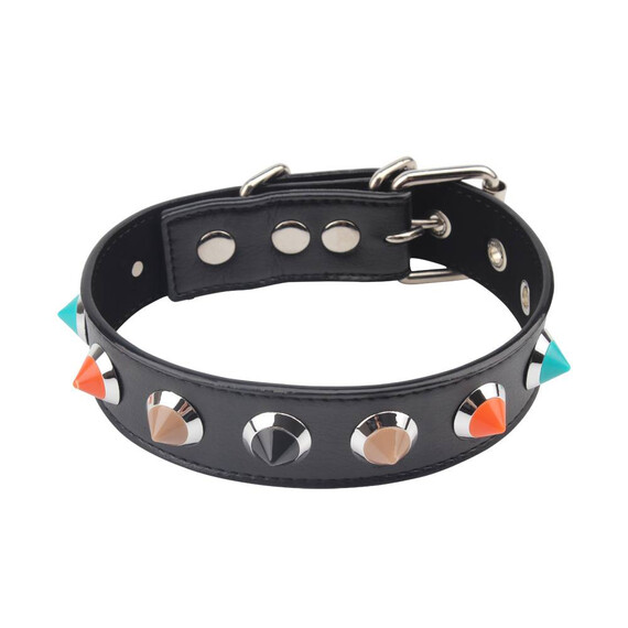 Кожен нашийник с шипове Collar with Thorns  Нашийници Кожен нашийник с шипове Collar with Thorns  Нашийници