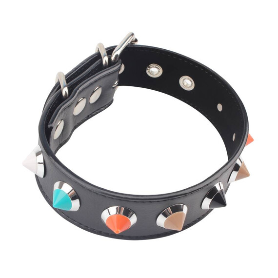 Кожен нашийник с шипове Collar with Thorns  Нашийници Кожен нашийник с шипове Collar with Thorns  Нашийници