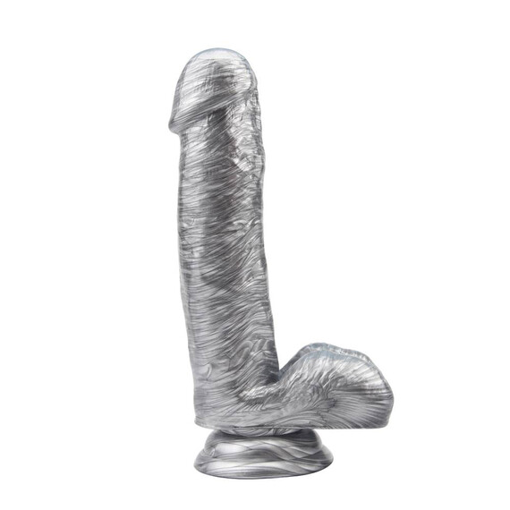 Реалистично дилдо с тестиси Heywood Jablome Silver 17.8cm  Класически дилда