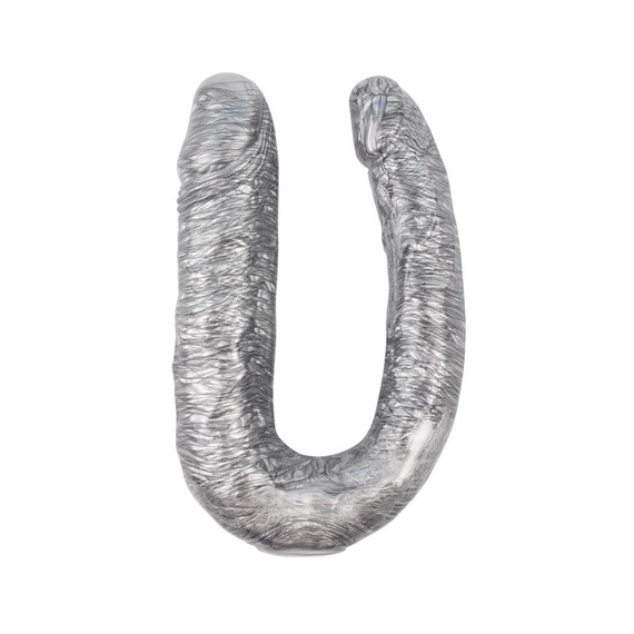 Двойно дилдо Dixie Normous Silver  Двойни дилда