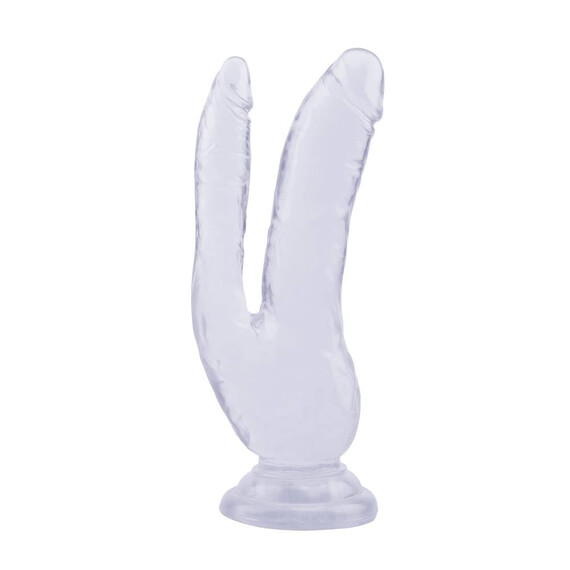 Двойно дилдо 8.0 Inch Dildo Clear  Двойни дилда