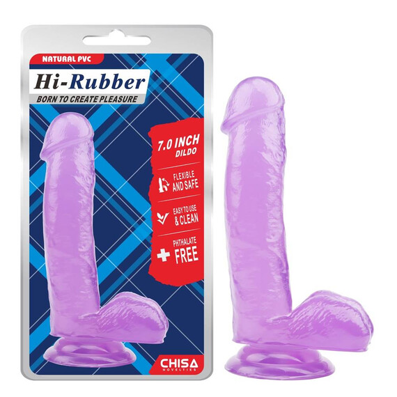 Лилаво дилдо 7.0 Inch Dildo Purple  Класически дилда Лилаво дилдо 7.0 Inch Dildo Purple  Класически дилда
