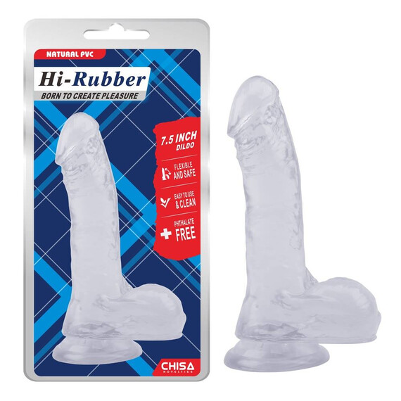Прозрачно дилдо 7.5 Inch Dildo Clear  Класически дилда Прозрачно дилдо 7.5 Inch Dildo Clear  Класически дилда