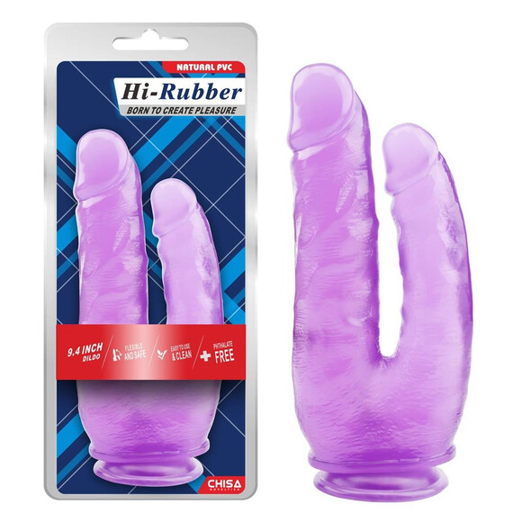 Лилаво ДИЛДО 9.4 Inch Dildo Purple  Двойни дилда
