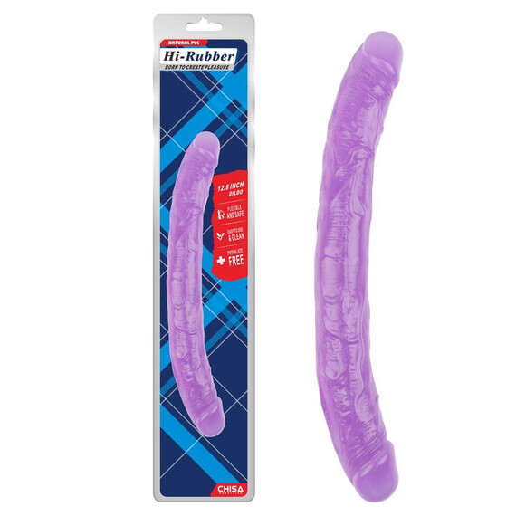 Двойно лилаво дилдо Dildo Purple 32,5см  Двойни дилда