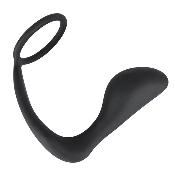 Простатен масажор с накрайник Black Velvets Ring & Plug  Простатни масажори Простатен масажор с накрайник Black Velvets Ring & Plug  Простатни масажори