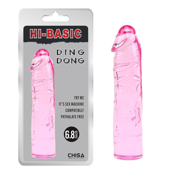 Дилдо Ding Dong Pink 17,5см  Класически дилда