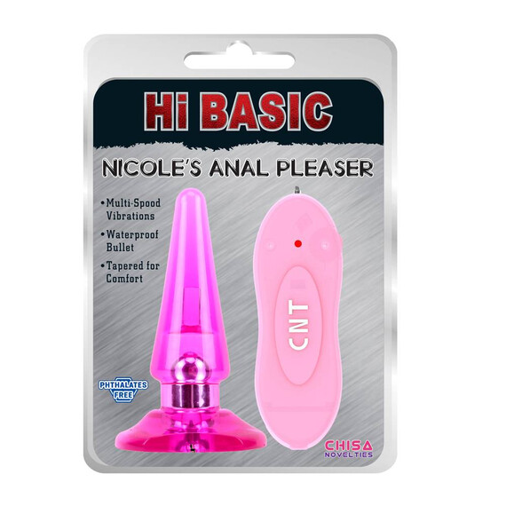 Вибриращ анален бът плъг NICOLE'S Anal Pleaser Pink  Анални разширители