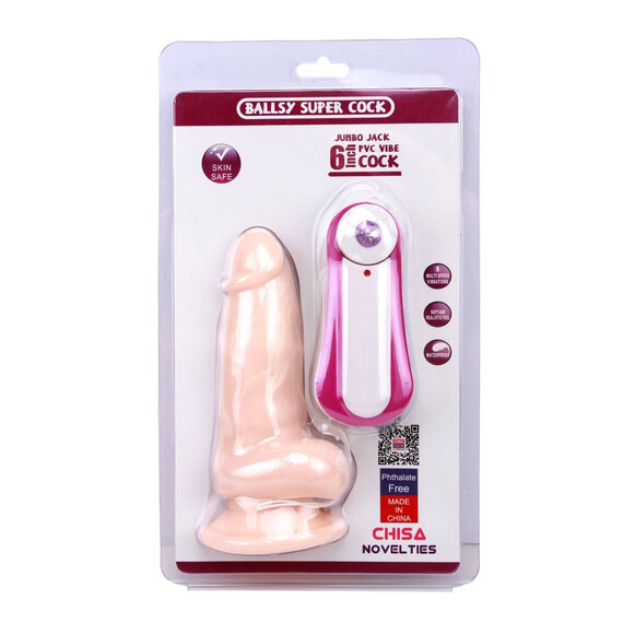 Вибриращо дилдо JUMBO JACK Vibrating Dildo 15см  Вибриращи дилда
