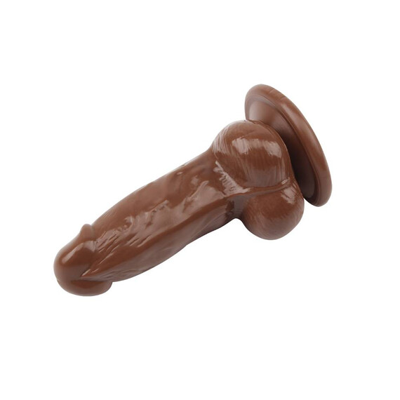 Вибриращо дилдо JUMBO JACK Vibrating Dildo Brown 15см  Вибриращи дилда