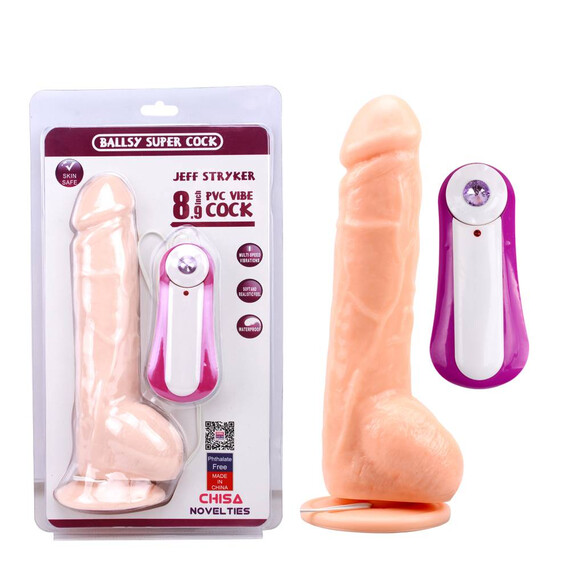 Вибриращо дилдо JEFF STRYKER Vibrating Dildo 22,8см  Вибриращи дилда