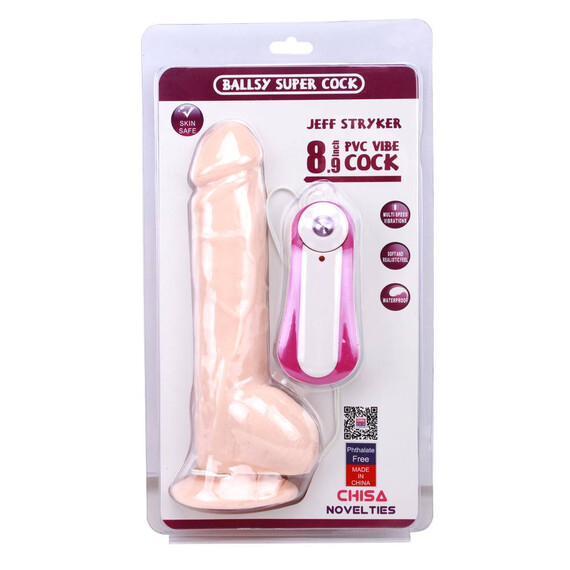 Вибриращо дилдо JEFF STRYKER Vibrating Dildo 22,8см  Вибриращи дилда