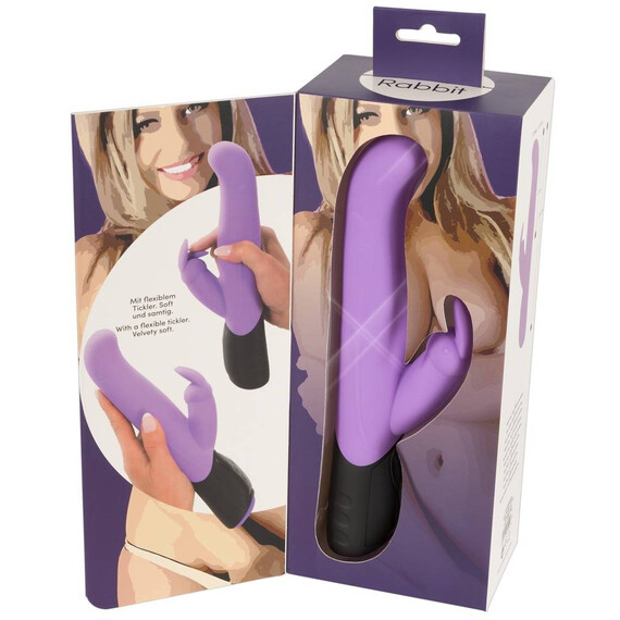 Ротиращ вибратор Rotating Rabbit Purple  Луксозни вибратори