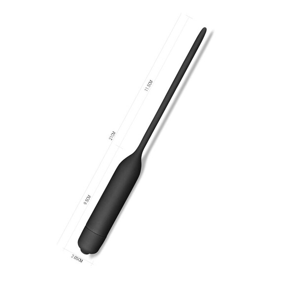 Вибриращ стимулиращ уретрата вибратор Urethral Dilator Black  Простатни масажори