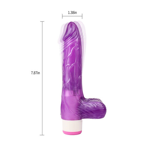 Вибратор Luv Pleaser Purple + Подарък Лубрикант 50мл  Реалистични вибратори