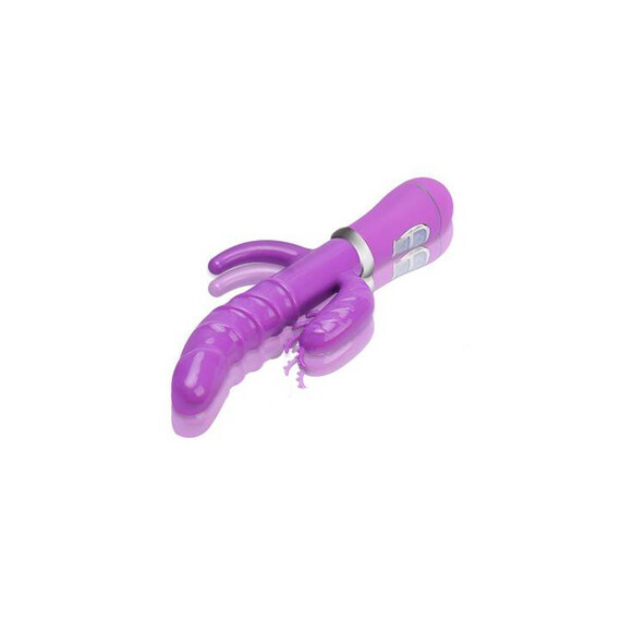 Троен вибратор Multi-speeds G Spot Dildo Purple  Hi-Tech вибратори