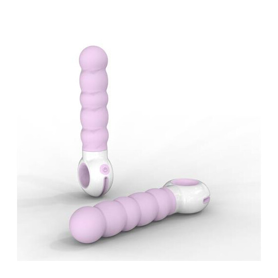 Оребрен вибратор  G-spot Odeco Pink + подарък лубрикант  Hi-Tech вибратори