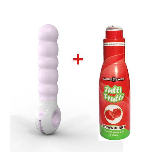 Оребрен вибратор  G-spot Odeco Pink + подарък лубрикант  Hi-Tech вибратори