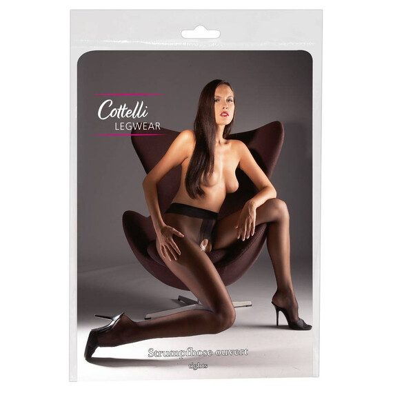 Crotchless Tights black 3  Чорапи и чорапогащници