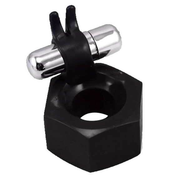 Пенис ринг Black Hexagonal Nut Ring  Пенис Пристегачи
