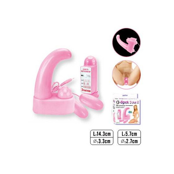 G-spot Вибратор 3 plus 2  G-Spot вибратори