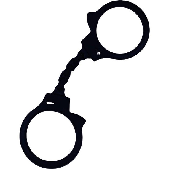 Силиконови белезници в черно Handcuffs in Black ⌀6см  Белезници
