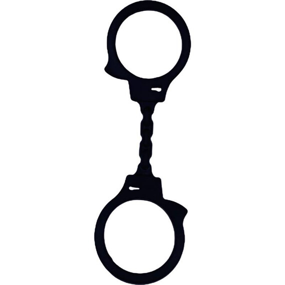 Силиконови белезници в черно Handcuffs in Black ⌀6см  Белезници