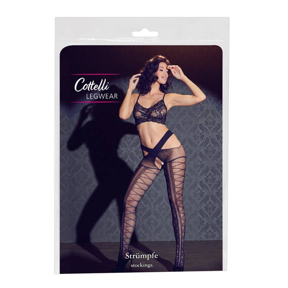 Stockings Criss-Cross S-L  Чорапи и чорапогащници