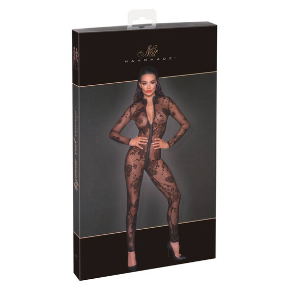 Noir Jumpsuit Flock XL  Секси бодита