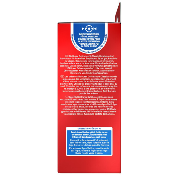 Презервативи Durex Durex Gefühlsecht Classic 20броя  Презервативи