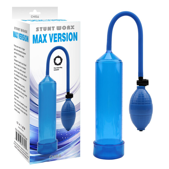 Пенис помпа MAX VERSION Blue  Пенис Уголемяване