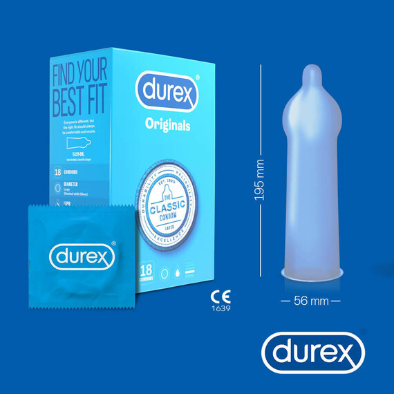Презервативи Durex Classic Condom 18pcs  Презервативи