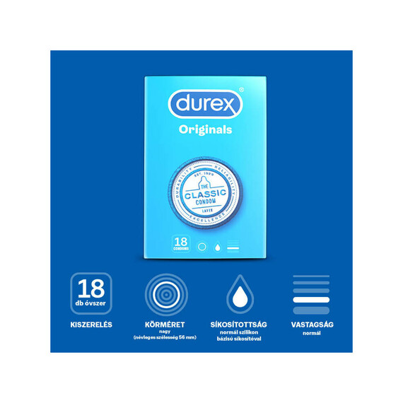 Презервативи Durex Classic Condom 18pcs  Презервативи