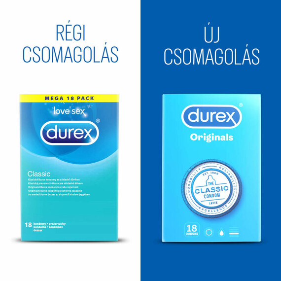 Презервативи Durex Classic Condom 18pcs  Презервативи