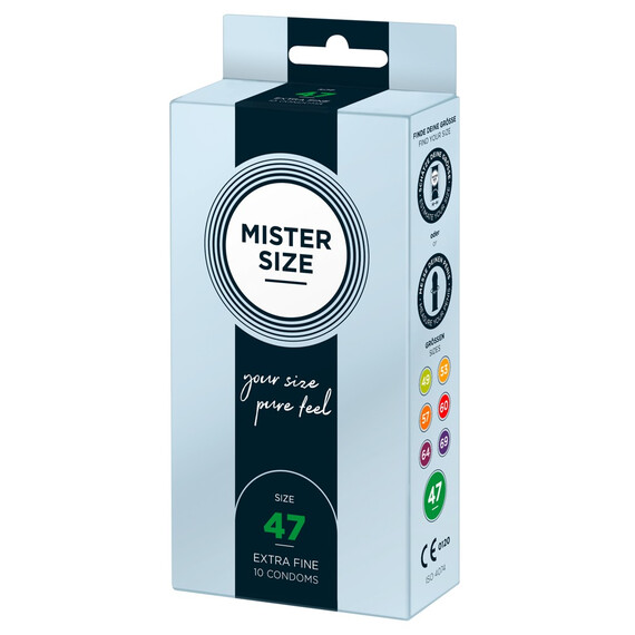 Презервативи Mister Size 10бр 47мм  Презервативи Презервативи Mister Size 10бр 47мм  Презервативи