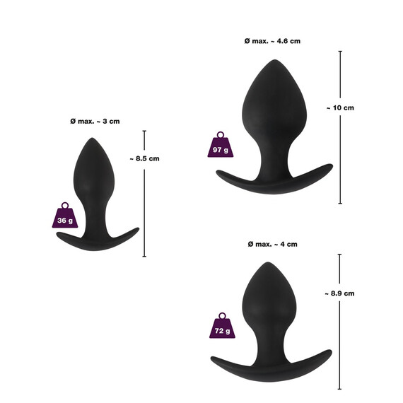 Анален сет 3-piece Anal Trainer Set  Анални разширители Анален сет 3-piece Anal Trainer Set  Анални разширители