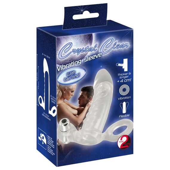 Вибриращ пенис накрайник Vibrating Sleeve  Пенис Накрайници