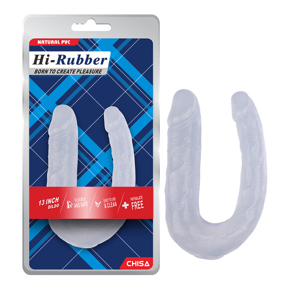 Прозрачно дилдо 13 Inch Dildo Clear  Двойни дилда