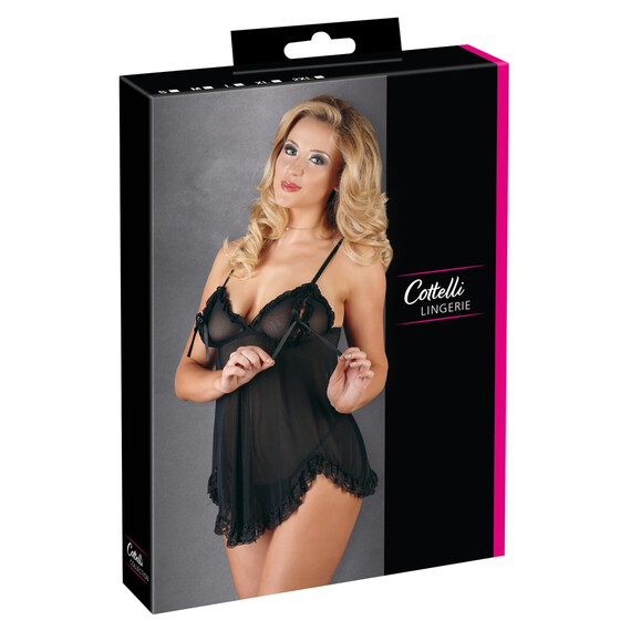 Нощничка с прашки Babydoll and String  Рокли и нощници Leg Avenue Нощничка с прашки Babydoll and String  Рокли и нощници Leg Avenue