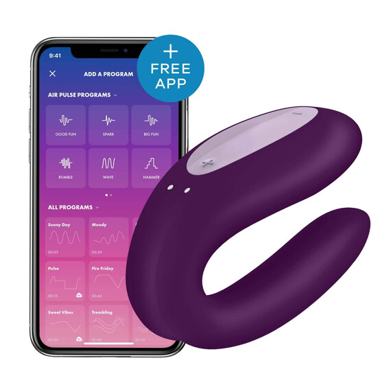 Вибратор Satisfyer Double Joy Purple  Hi-Tech вибратори