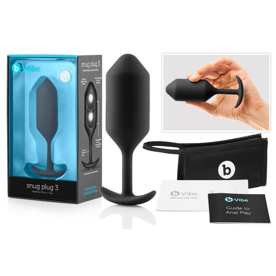 Анален бът плъг Snug Plug 3 Black  Анални разширители