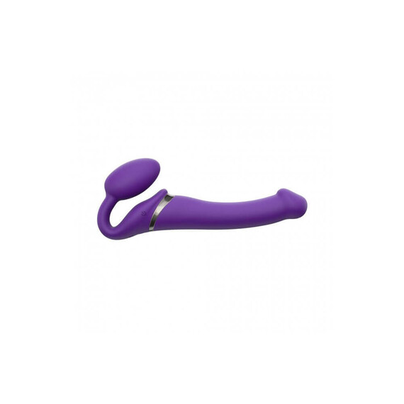 Вибриращ Страп-Он STRAP-ON-ME M Purple  Пенис колани страпон