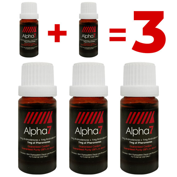 1+1=3 Alpha 7 Феромони без аромат 3 опаковки  Парфюми с феромони