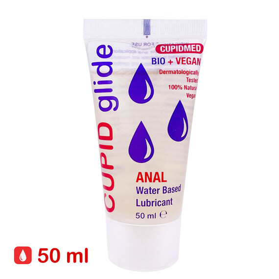 1+1=3 Анален лубрикант Cupid Glide Anal Bio Vegan 3x50ml  Лубриканти