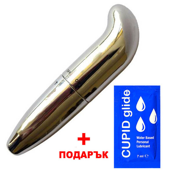Вибратор Silver G-Spot Warrior + лубрикант  Класически вибратори